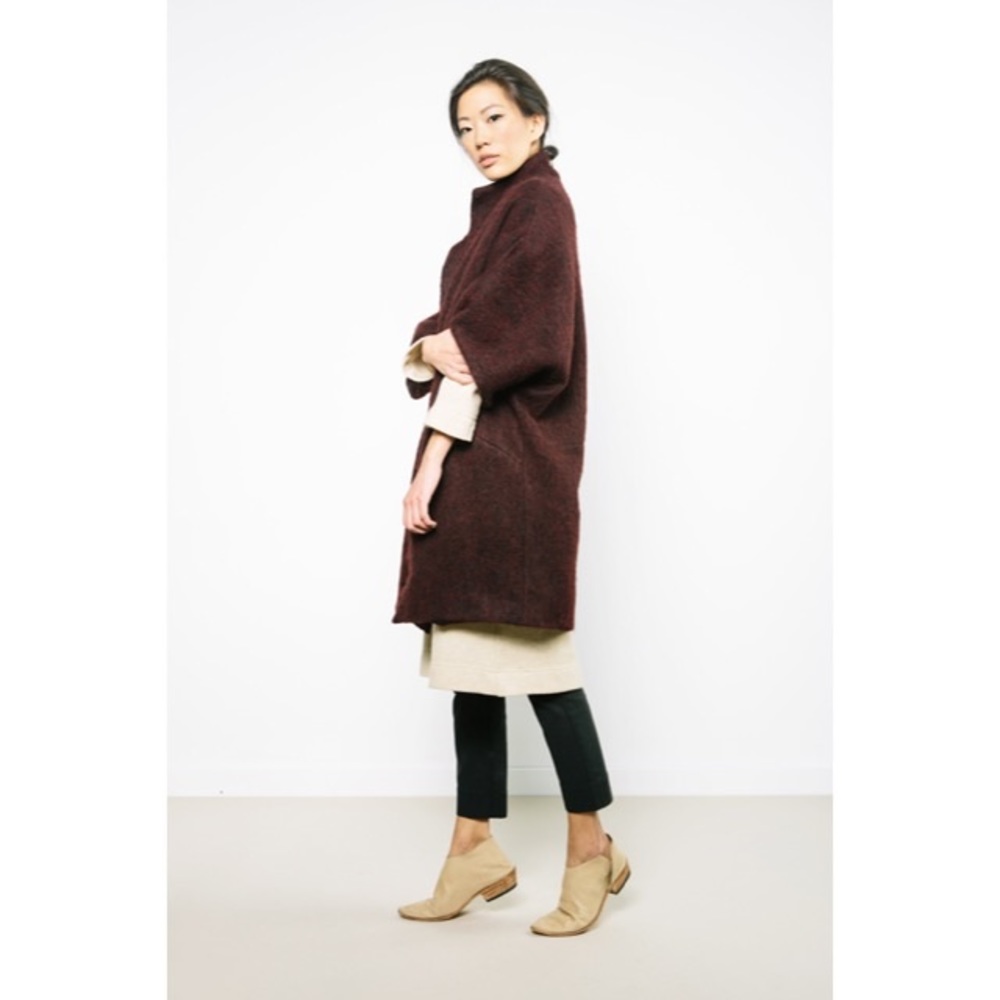ELIZABETH SUZANN NWOT Wool Cocoon Coat Petite